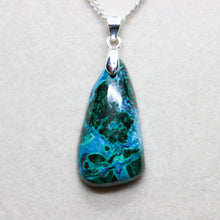 Load image into Gallery viewer, Superb 31 Ct. Malachite Chrysocolla Fancy Shape Pendant Necklace