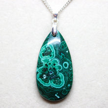 Load image into Gallery viewer, Immaculate 60 Ct. Top Grade Natural Chrysocolla Malachite Pendant Necklace
