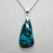 Load image into Gallery viewer, Superb 31 Ct. Malachite Chrysocolla Fancy Shape Pendant Necklace