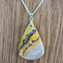 Load image into Gallery viewer, Gorgeous 74 Ct. Bumble Bee Jasper Pendant Necklace