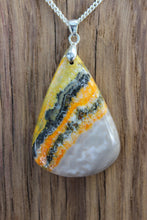Load image into Gallery viewer, Gorgeous 74 Ct. Bumble Bee Jasper Pendant Necklace