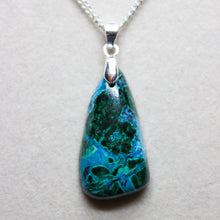 Load image into Gallery viewer, Superb 31 Ct. Malachite Chrysocolla Fancy Shape Pendant Necklace