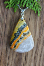 Load image into Gallery viewer, Gorgeous 74 Ct. Bumble Bee Jasper Pendant Necklace