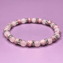 Load image into Gallery viewer, Self Love - Rose Quartz & Rhodochrosite 6mm Bead Bracelet