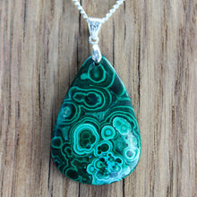 Load image into Gallery viewer, Fantastic 56 Ct. Chrysocolla Malachite Pear Shape Pendant Necklace