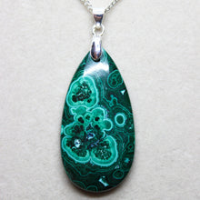 Load image into Gallery viewer, Immaculate 60 Ct. Top Grade Natural Chrysocolla Malachite Pendant Necklace