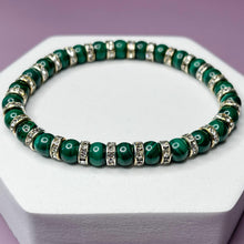 Load image into Gallery viewer, Abundant Transformation - Malachite 6mm Bead Bracelet