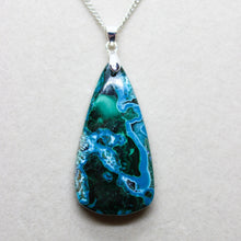 Load image into Gallery viewer, Mesmerizing 68 Ct. Chrysocolla Malachite Pendant Necklace
