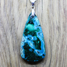 Load image into Gallery viewer, Mesmerizing 68 Ct. Chrysocolla Malachite Pendant Necklace