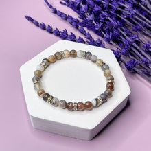 Load image into Gallery viewer, Harmony & Balance - Botswana Agate 6mm Bead Bracelet