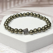 Load image into Gallery viewer, Luck & Wealth - Iron Pyrite 6mm Bead Bracelet