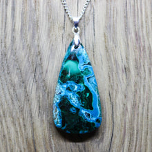 Load image into Gallery viewer, Mesmerizing 68 Ct. Chrysocolla Malachite Pendant Necklace