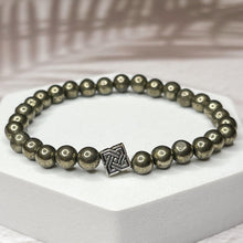 Load image into Gallery viewer, Luck & Wealth - Iron Pyrite 6mm Bead Bracelet