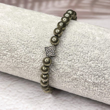 Load image into Gallery viewer, Luck & Wealth - Iron Pyrite 6mm Bead Bracelet