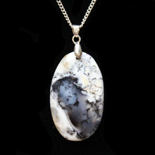 Load image into Gallery viewer, Supreme 46Ct. Dendrite Opal Oval Shape Pendant Necklace