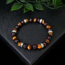 Load image into Gallery viewer, Passionate Energy - Garnet & Tiger Eye 8mm Bead Bracelet