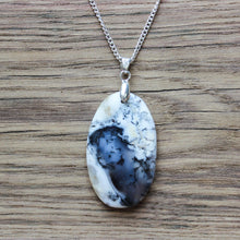 Load image into Gallery viewer, Supreme 46Ct. Dendrite Opal Oval Shape Pendant Necklace