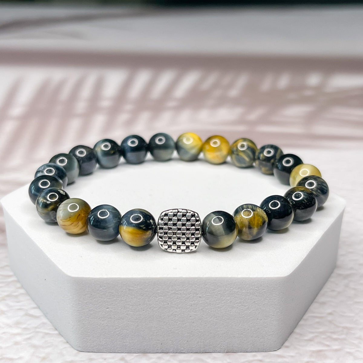 Golden Strength - Golden Blue Tiger Eye Bracelet | Style of Zen