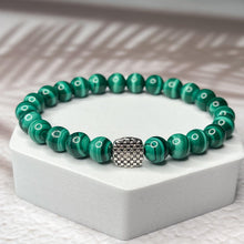 Load image into Gallery viewer, Abundant Transformation - AAAA Grade Malachite 8mm Bead Bracelet