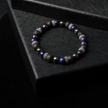 Load image into Gallery viewer, Focused Harmony - Lapis Lazuli, Hematite, Lava Stone 8mm Bead Bracelet