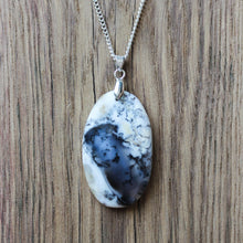 Load image into Gallery viewer, Supreme 46Ct. Dendrite Opal Oval Shape Pendant Necklace