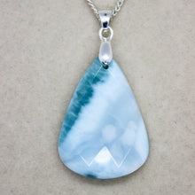 Load image into Gallery viewer, Excellent 38.5 Ct. Natural Larimar Faceted Pendant Necklace