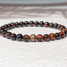 Load image into Gallery viewer, Passion & Motivation - Red Tiger Eye 6mm Bead Bracelet