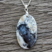 Load image into Gallery viewer, Supreme 46Ct. Dendrite Opal Oval Shape Pendant Necklace