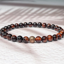 Load image into Gallery viewer, Passion & Motivation - Red Tiger Eye 6mm Bead Bracelet