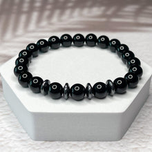 Load image into Gallery viewer, Masculine Energy - Onyx & Hematite 8mm Bead Bracelet