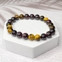 Load image into Gallery viewer, Inspiring Willpower - Garnet & Tiger Eye 8 mm