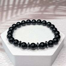 Load image into Gallery viewer, Masculine Energy - Onyx & Hematite 8mm Bead Bracelet