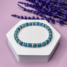 Load image into Gallery viewer, Apatite 6mm Bead Bracelet