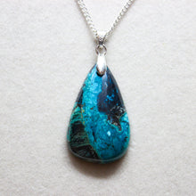 Load image into Gallery viewer, Marvelous 49 Ct. Shattuckite Pear Shape Pendant Necklace