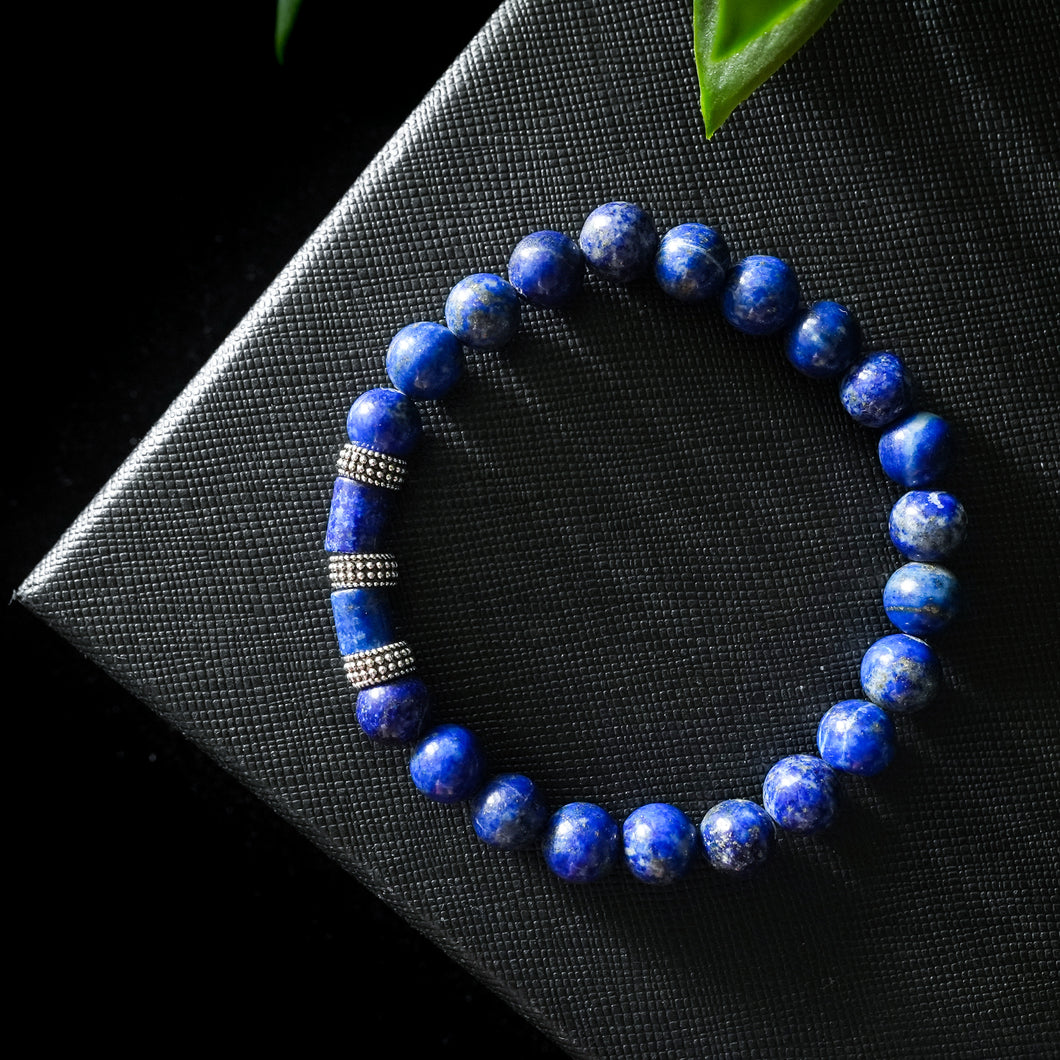 Infinite Wisdom - Lapis Lazuli 8mm Bead Bracelet