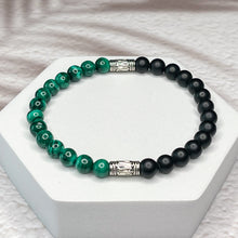 Load image into Gallery viewer, Ultimate Balance - Malachite &amp; Matte Onyx 6mm Bead
