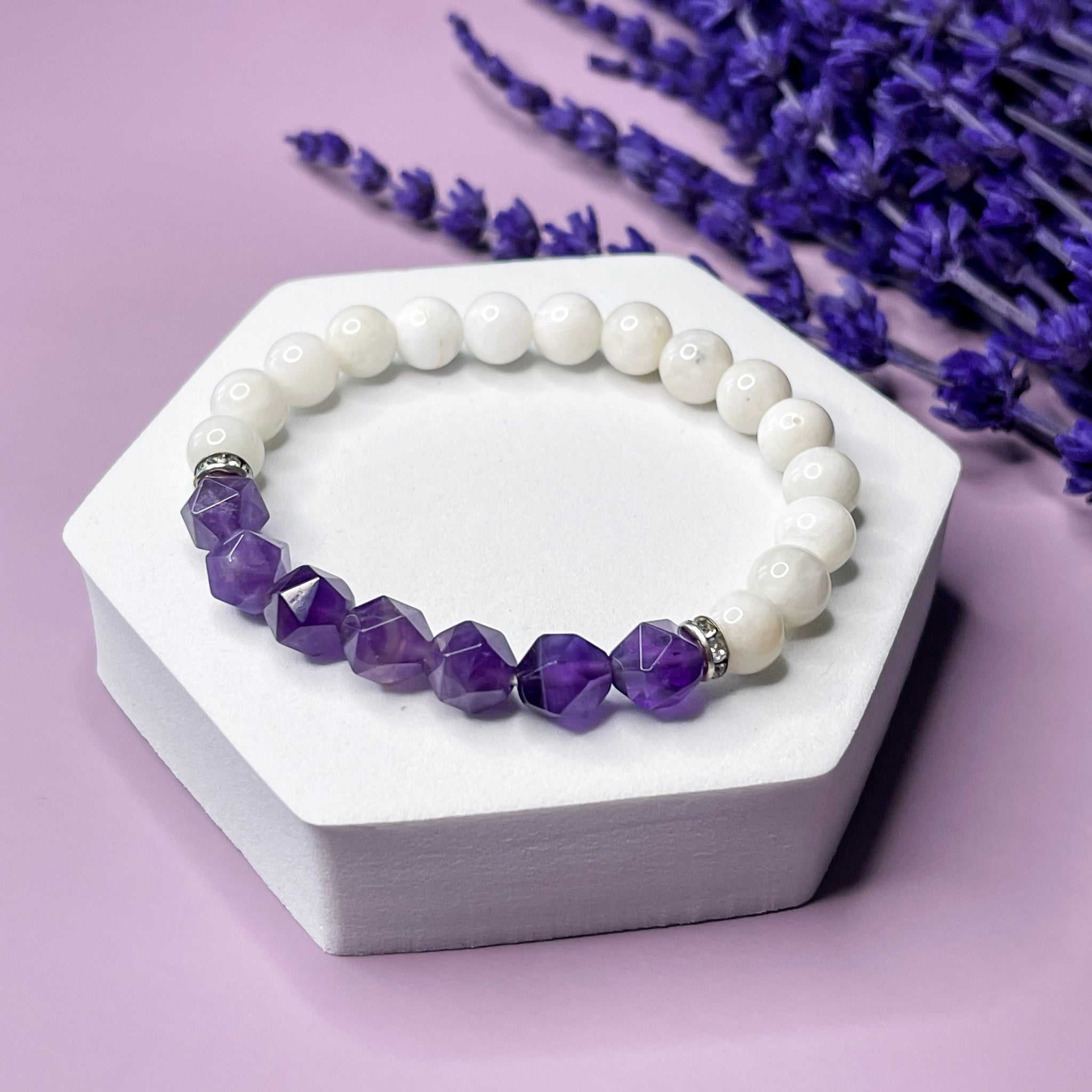 NEW! Women's Idle Strings Bracelet Amethyst Chunk & Crystal – Charlie  Daniels Band Official Store