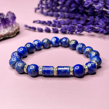 Load image into Gallery viewer, Infinite Wisdom - Lapis Lazuli 8mm Bead Women&#39;s Bracelet
