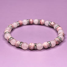 Load image into Gallery viewer, Self Love - Rose Quartz &amp; Rhodochrosite 6mm Bead Bracelet
