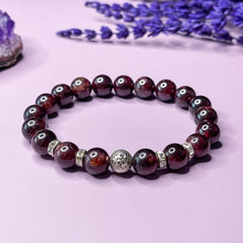 Load image into Gallery viewer, Passionate Energy - Garnet 8mm Bead Bracelet
