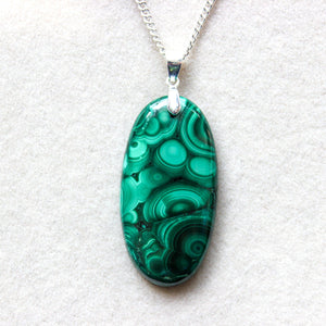 Beautiful 44 Ct. Malachite Gemstone Necklace