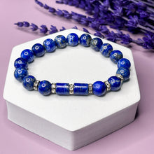 Load image into Gallery viewer, Infinite Wisdom - Lapis Lazuli 8mm Bead Women&#39;s Bracelet
