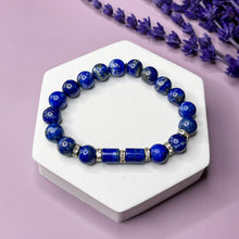 Load image into Gallery viewer, Infinite Wisdom - Lapis Lazuli 8mm Bead Women&#39;s Bracelet
