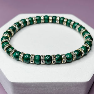 Abundant Transformation - Malachite 6mm Bead Bracelet