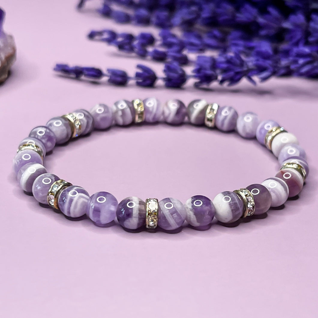 Dream Amethyst 6mm Bead Bracelet