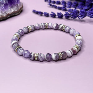 Dream Amethyst 6mm Bead Bracelet