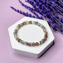 Load image into Gallery viewer, Harmony &amp; Balance - Botswana Agate 6mm Bead Bracelet
