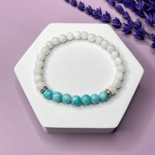 Load image into Gallery viewer, Soothing Energy - Amazonite &amp; Moonstone 6mm Bead Bracelet
