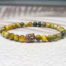 Load image into Gallery viewer, Golden Buddha - Golden Blue Tiger&#39;s Eye 6mm Bead Bracelet
