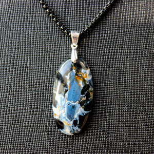 Rare 18.8 Ct. Pietersite Crystal Necklace